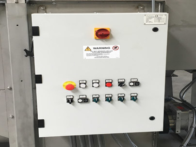 Control panel for compact sand separation systems